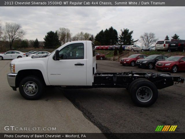 2013 Chevrolet Silverado 3500HD WT Regular Cab 4x4 Chassis in Summit White
