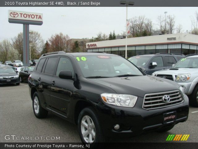 2010 Toyota Highlander SE 4WD in Black