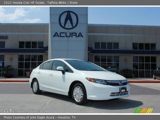 2012 Honda Civic HF Sedan in Taffeta White