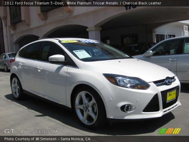 2012 Ford Focus Titanium 5-Door in White Platinum Tricoat Metallic