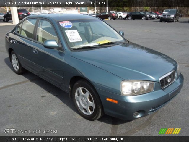 2002 Hyundai Elantra GLS Sedan in Light Ocean Blue