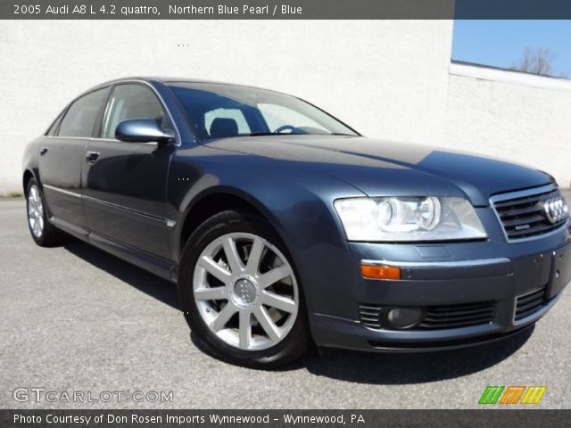 2005 Audi A8 L 4.2 quattro in Northern Blue Pearl