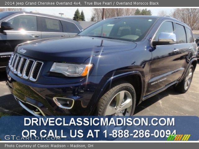2014 Jeep Grand Cherokee Overland 4x4 in True Blue Pearl