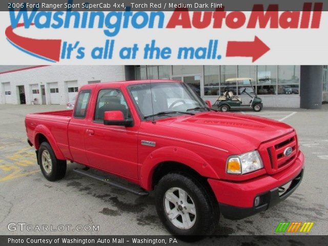 2006 Ford Ranger Sport SuperCab 4x4 in Torch Red