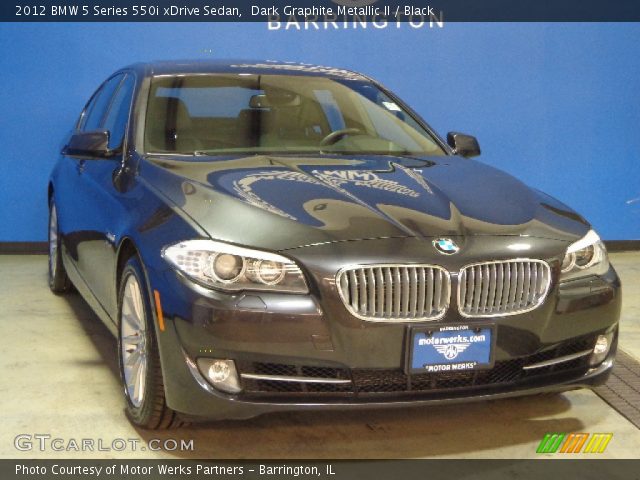 2012 BMW 5 Series 550i xDrive Sedan in Dark Graphite Metallic II