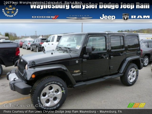 2013 Jeep Wrangler Unlimited Sahara 4x4 in Black
