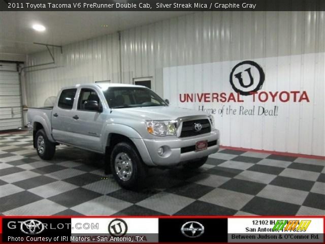 2011 Toyota Tacoma V6 PreRunner Double Cab in Silver Streak Mica
