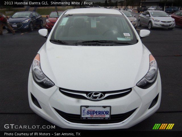 2013 Hyundai Elantra GLS in Shimmering White