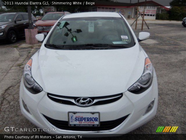 2013 Hyundai Elantra GLS in Shimmering White