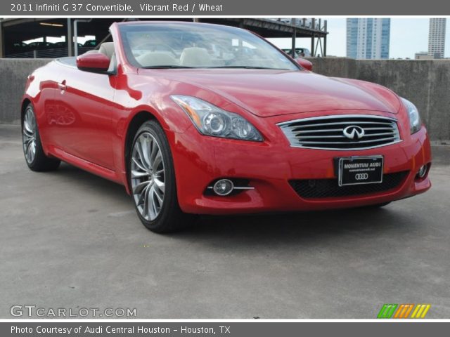 2011 Infiniti G 37 Convertible in Vibrant Red