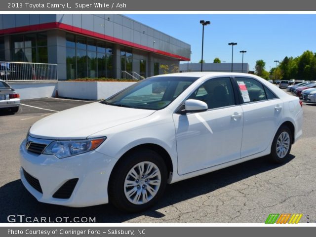 2013 Toyota Camry L in Super White