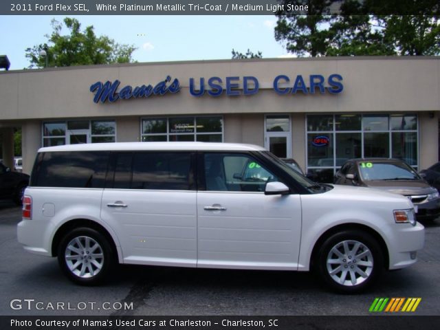 2011 Ford Flex SEL in White Platinum Metallic Tri-Coat