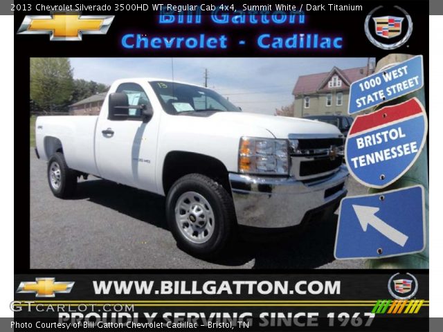 2013 Chevrolet Silverado 3500HD WT Regular Cab 4x4 in Summit White