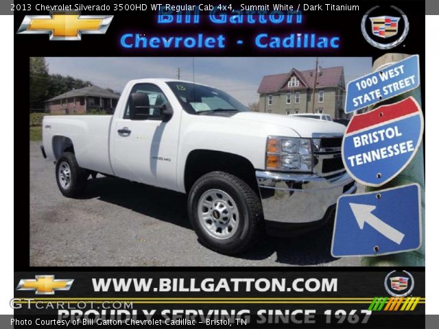 2013 Chevrolet Silverado 3500HD WT Regular Cab 4x4 in Summit White