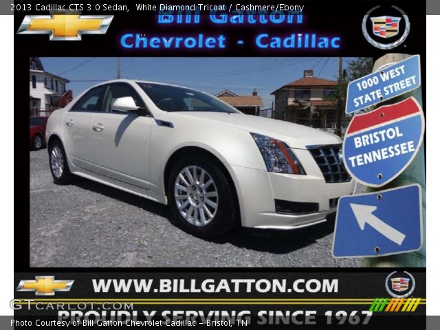 2013 Cadillac CTS 3.0 Sedan in White Diamond Tricoat