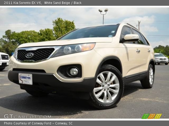 2011 Kia Sorento EX V6 in White Sand Beige