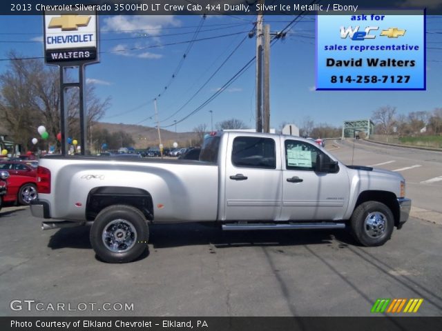 2013 Chevrolet Silverado 3500HD LT Crew Cab 4x4 Dually in Silver Ice Metallic