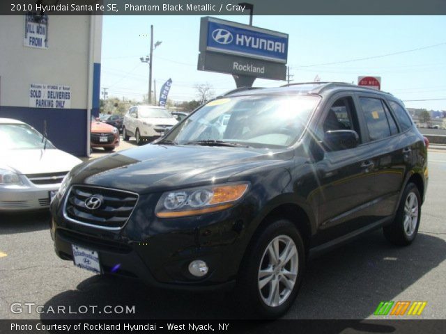 2010 Hyundai Santa Fe SE in Phantom Black Metallic