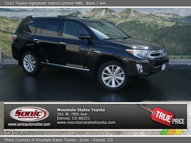 2013 Toyota Highlander Hybrid Limited 4WD in Black