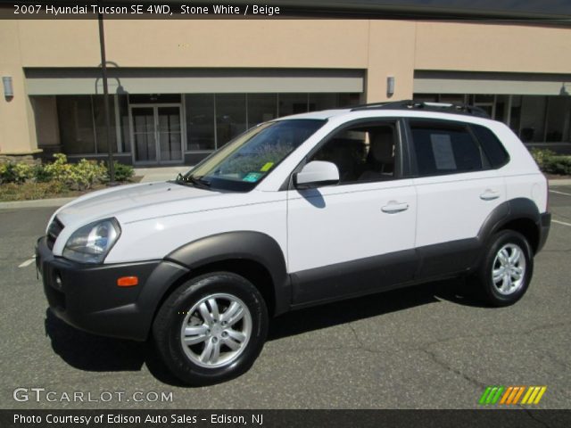 2007 Hyundai Tucson SE 4WD in Stone White