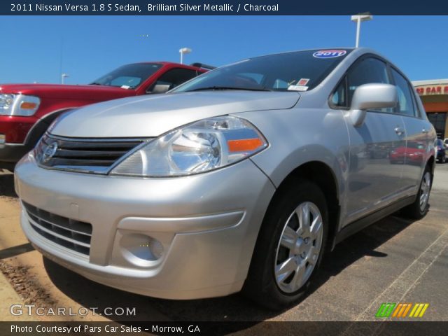 2011 Nissan Versa 1.8 S Sedan in Brilliant Silver Metallic