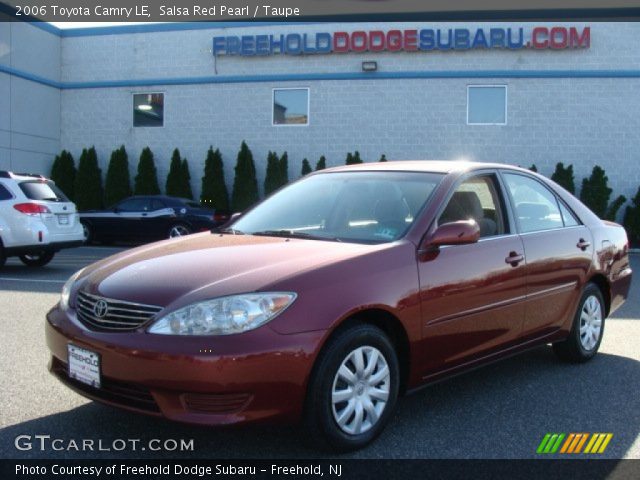 2006 Toyota Camry LE in Salsa Red Pearl