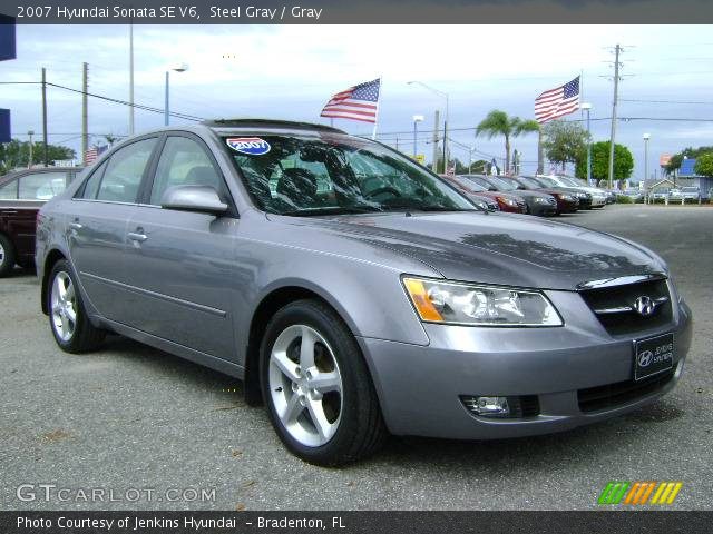 2007 Hyundai Sonata SE V6 in Steel Gray