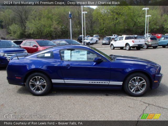 2014 Ford Mustang V6 Premium Coupe in Deep Impact Blue