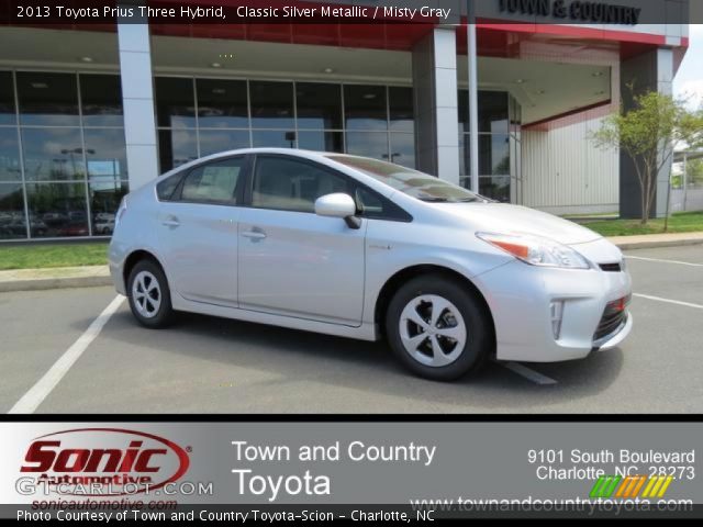 2013 Toyota Prius Three Hybrid in Classic Silver Metallic