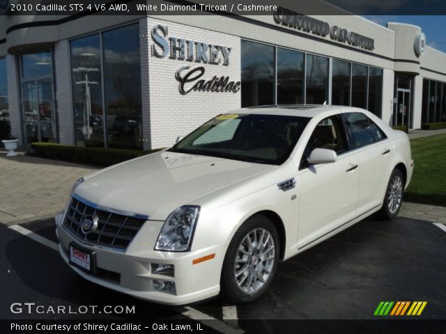 2010 Cadillac STS 4 V6 AWD in White Diamond Tricoat
