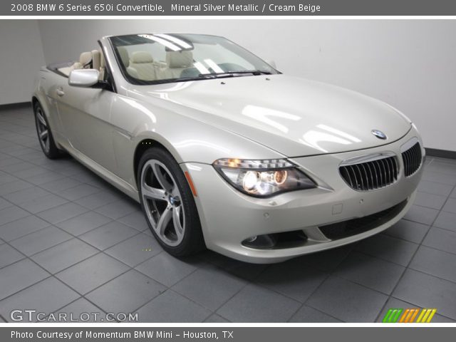 2008 BMW 6 Series 650i Convertible in Mineral Silver Metallic