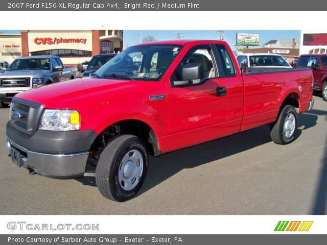 2007 Ford F150 XL Regular Cab 4x4 in Bright Red