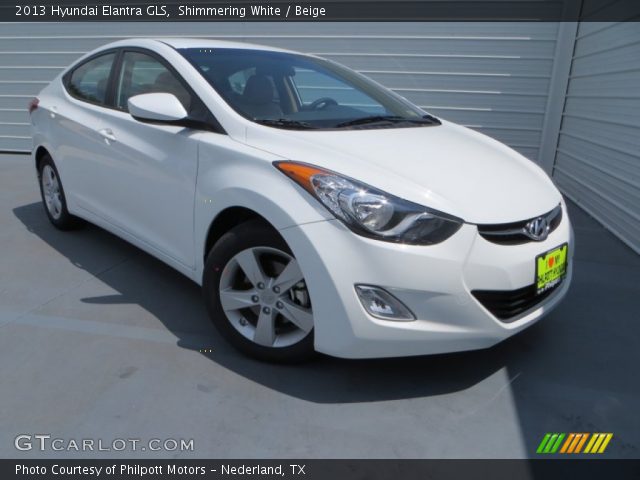 2013 Hyundai Elantra GLS in Shimmering White