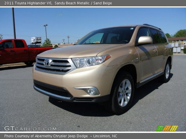 2011 Toyota Highlander V6 in Sandy Beach Metallic