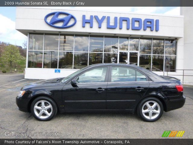 2009 Hyundai Sonata SE in Ebony Black