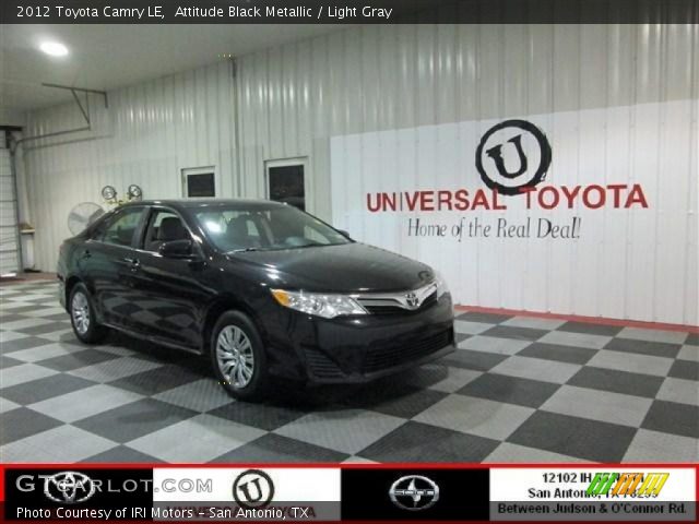 2012 Toyota Camry LE in Attitude Black Metallic