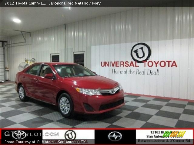 2012 Toyota Camry LE in Barcelona Red Metallic