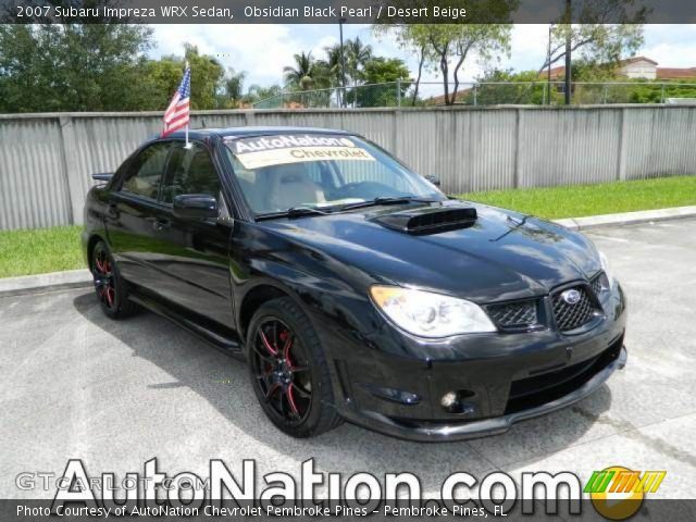 2007 Subaru Impreza WRX Sedan in Obsidian Black Pearl