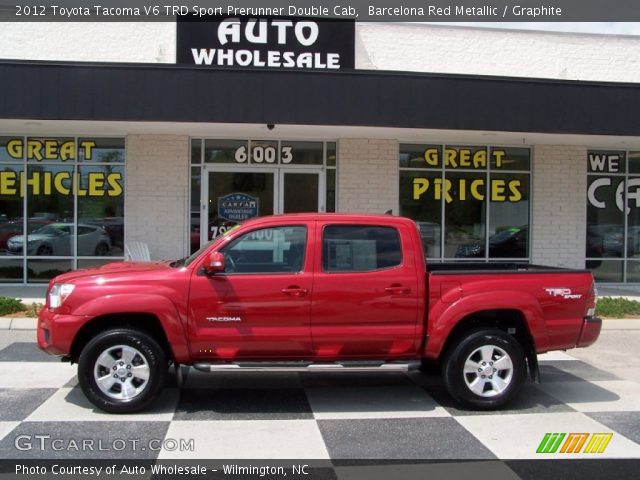 2012 Toyota Tacoma V6 TRD Sport Prerunner Double Cab in Barcelona Red Metallic