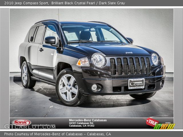 2010 Jeep Compass Sport in Brilliant Black Crystal Pearl