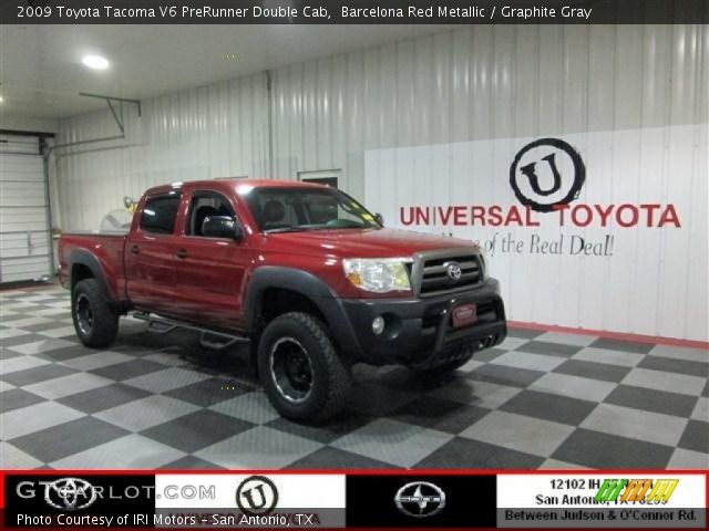 2009 Toyota Tacoma V6 PreRunner Double Cab in Barcelona Red Metallic