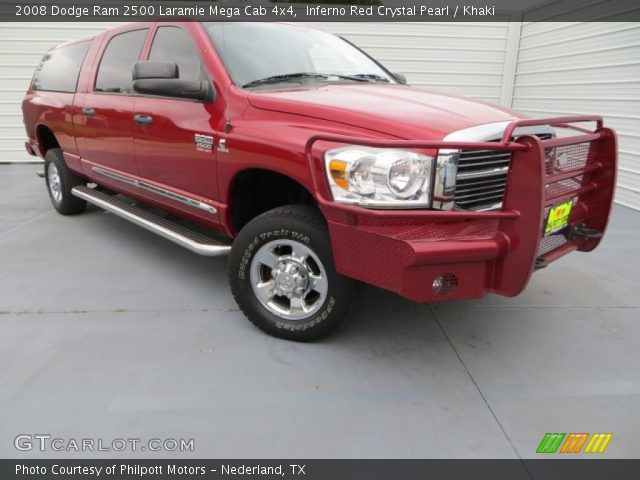 2008 Dodge Ram 2500 Laramie Mega Cab 4x4 in Inferno Red Crystal Pearl