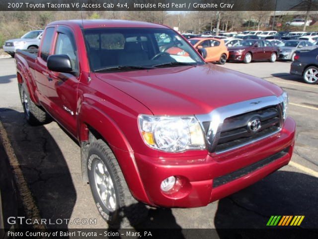 2007 Toyota Tacoma V6 Access Cab 4x4 in Impulse Red Pearl