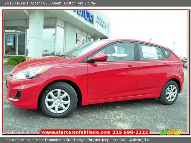 2013 Hyundai Accent GS 5 Door in Boston Red