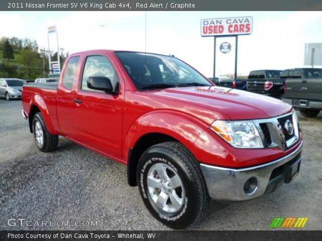 2011 Nissan Frontier SV V6 King Cab 4x4 in Red Alert