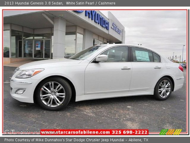 2013 Hyundai Genesis 3.8 Sedan in White Satin Pearl