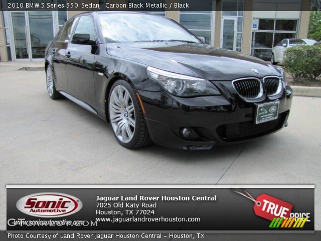 2010 BMW 5 Series 550i Sedan in Carbon Black Metallic