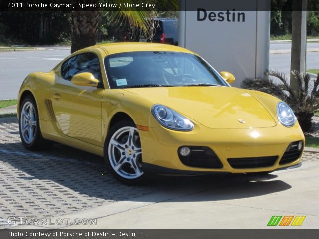 2011 Porsche Cayman  in Speed Yellow