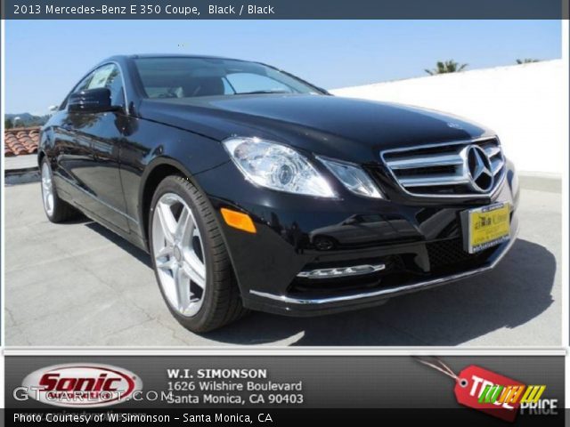 2013 Mercedes-Benz E 350 Coupe in Black