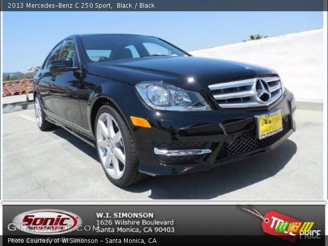 2013 Mercedes-Benz C 250 Sport in Black